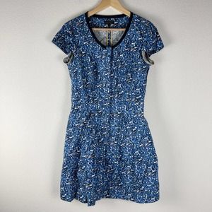 rag & bone Blue Floral Midi Dress